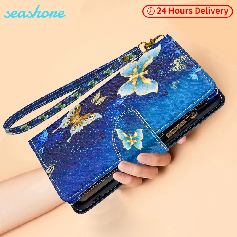 

Luxury Zipper Flip Leather Phone Case On For Huawei Y9 Y7 Y5 Y6 Prime 2019 Y6P Y5P Magnetic Wallet Cover Funda New Style