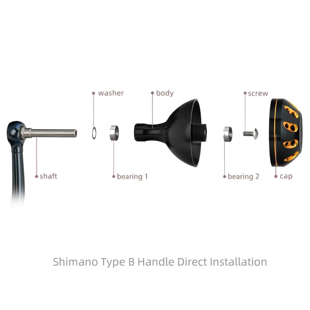 Gomexus силовая ручка 45 мм для Shimano Saragosa Stella SW Stradic FJ 4000 8000 спиннинговая Катушка Ручка