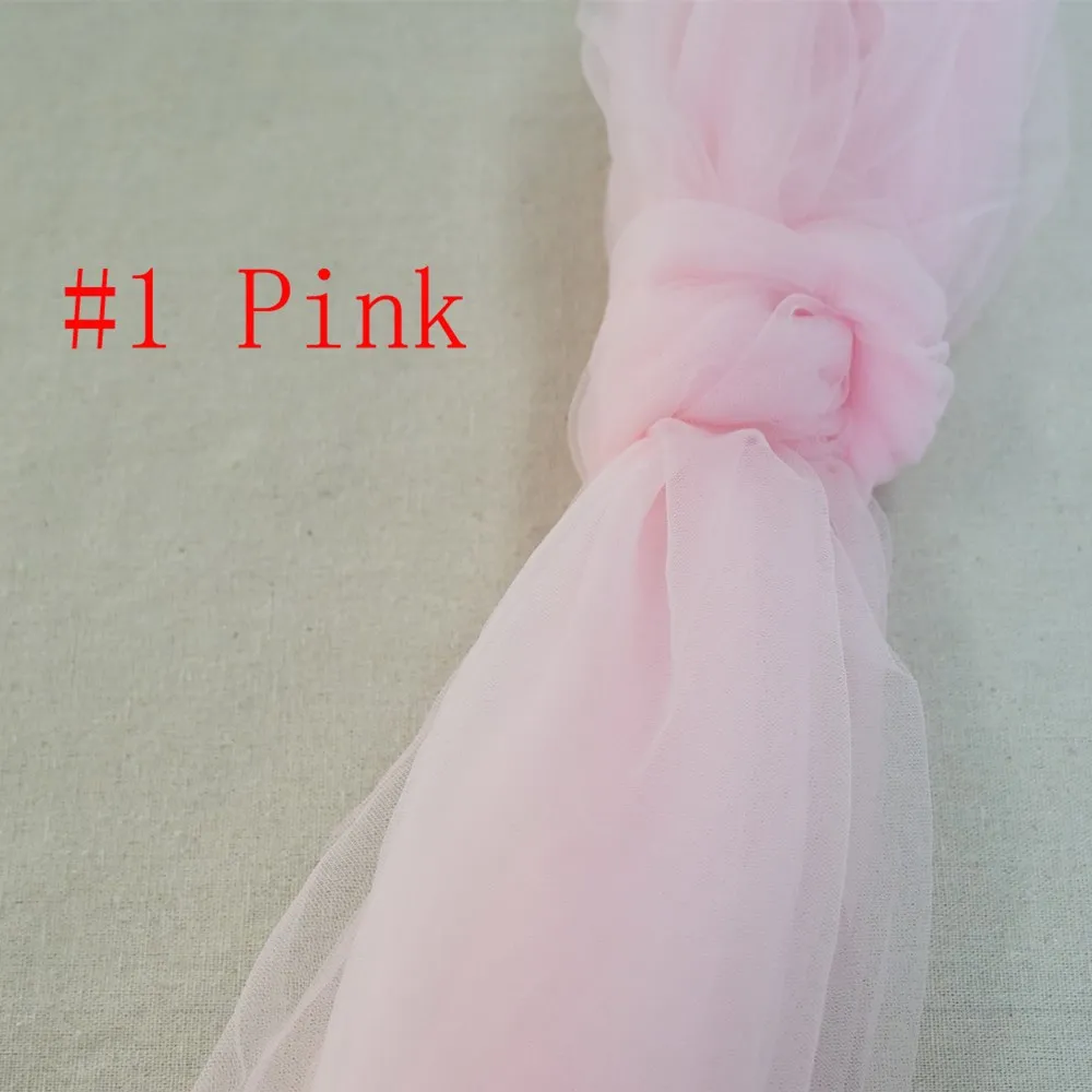 1 Pink 3 м/5 м Лот 160 см Тюлевая сетчатая кружевная ткань 16 цветов мягкая кружевная ткань для свадебных торжеств DIY занавес Свадебный декор - Color: 1 Pink