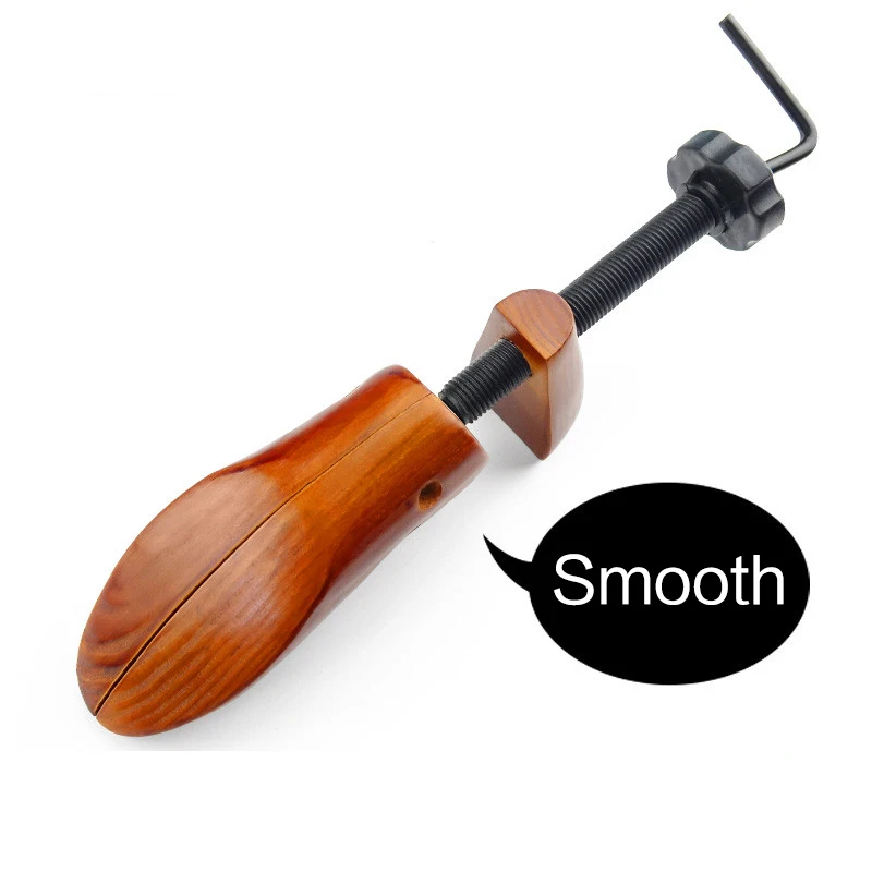 1 Piece Wood 2-Way Wooden Shoe Trees Adjustable Shape For Women Men Shoes Tree Professional Shoe Stretchers Extender Keeper