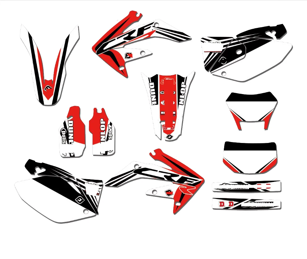 Графика и фоны наклейки Набор для Honda CRF250X 2004 2005 2006 2007 2008 2009 2010 2011 2012 CRF 250 X
