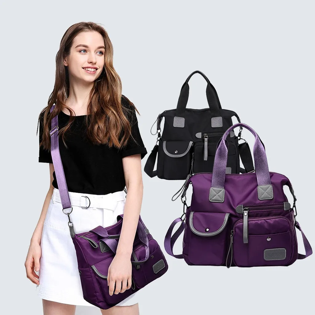 Популярная Спортивная женская сумка через плечо для улицы нейлоновая