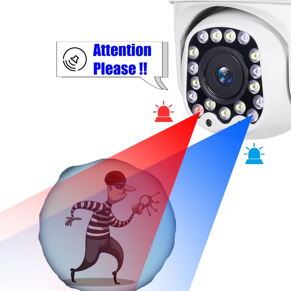 Ycc365 Plus 1080 P скоростная купольная уличная WiFi беспроводная Pan Tilt ip-камера 2 способа