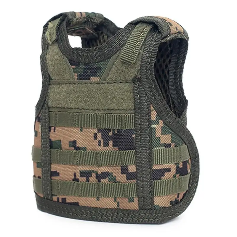 

Military Premium Miniature Vest Tactical Beer Bottle Pouch Mini Wine Water Bottle Pouch Holder Cooler Hunting Beer Molle Vests