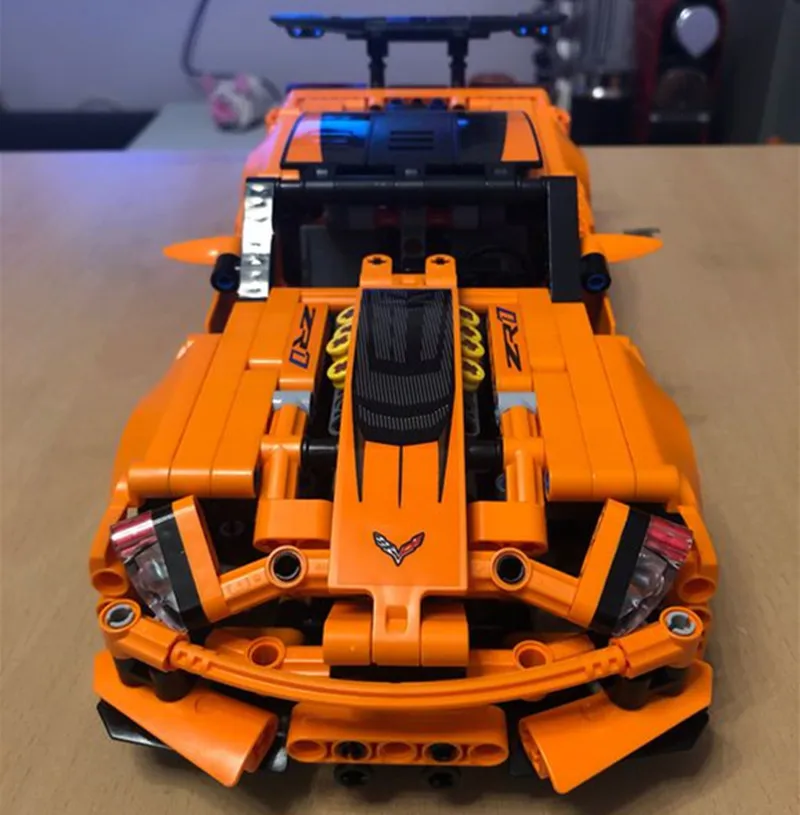 Новый Technic 2 в 1 Chevrolet Corvette ZR1 спортивный автомобиль 42093 городские строительные