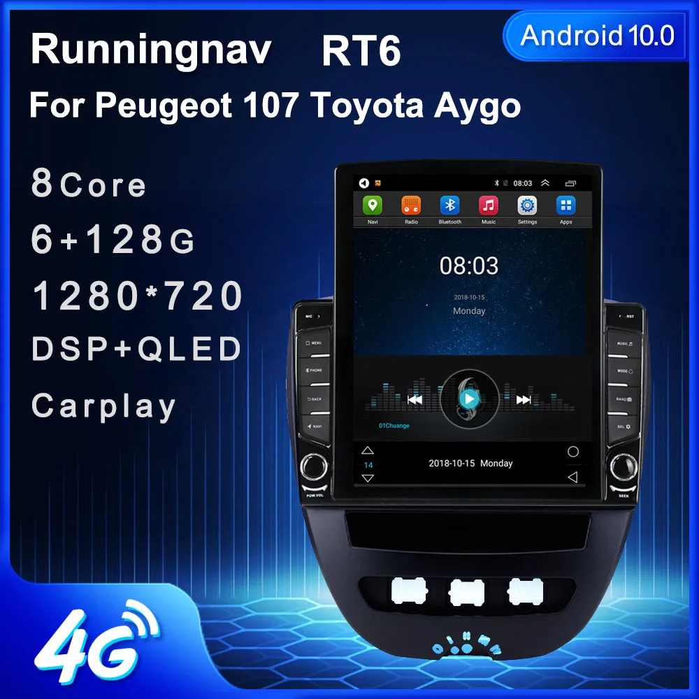 

Runningnav For Peugeot 107 Toyota Aygo Tesla Type Android Car Radio Multimedia Video Player Navigation GPS
