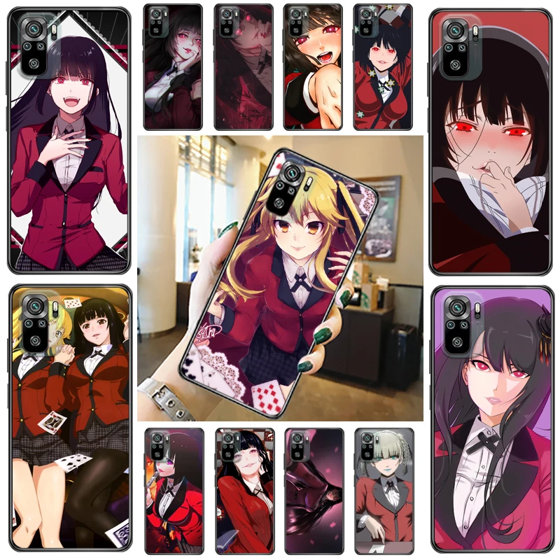 

Anime Kakegurui Jabami Yumeko Saotome Meari Painting Phone Case For Xiaomi Redmi Note 10 Pro 10T 5G 10S Carcasa Soft TPU Coque