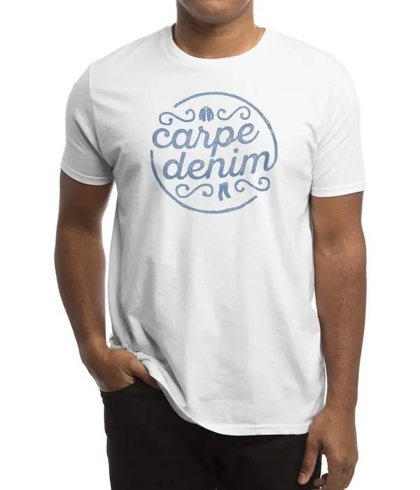 

New Men Casual Printed T shirt CARPE DENIM Short Sleeve T-shirts Tee Tops