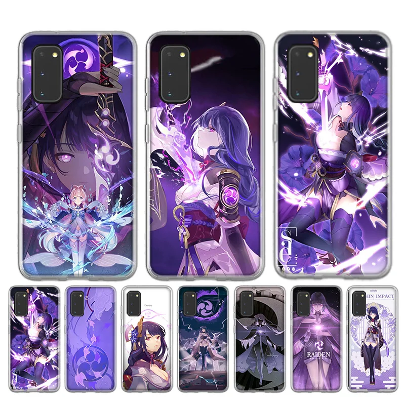 

Genshin Impac Raiden Shogun Silicone Case For Samsung Galaxy A51 A71 A50 A70 A20 A30 A40 A10 A20E J4 J6 A6 A8 A7 A9 2018 Cover
