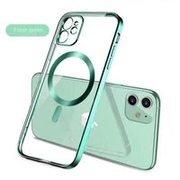 top quality transparent magnetic case for iphone 13 11 12 pro max magsafe magsafing wireless charging clear cover iphone 13