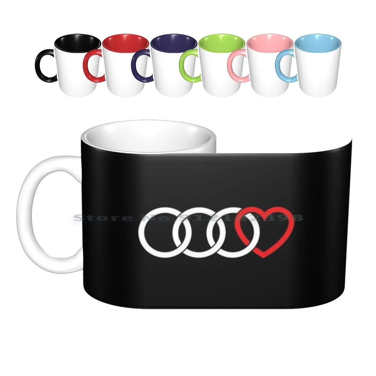 

3 Rings Heart ( White ) | Car Fan Gift Ceramic Mugs Coffee Cups Milk Tea Mug Heart Rings Rs Rs3 Rs4 Rs5 Rs6 Rs7 R8 S1 S3 S4