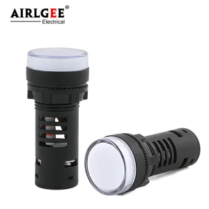 1 шт. установочный проем 22 мм AC DC 12V 24V 220V 380V Двухцветная Кольцевая вспышка красный и зеленый двойной светодиодный сигнальный светильник индикатор питания AD16-22SS