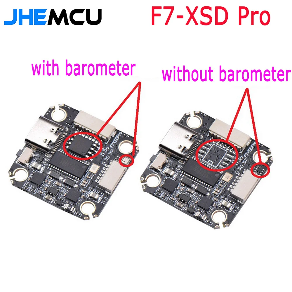 JHEMCU F7-XSD Pro Плата управления полетом с датчиком MPU6000, 5V/3A и 10V/2A BEC с/без барометра для запчастей FPV lRC Drone.