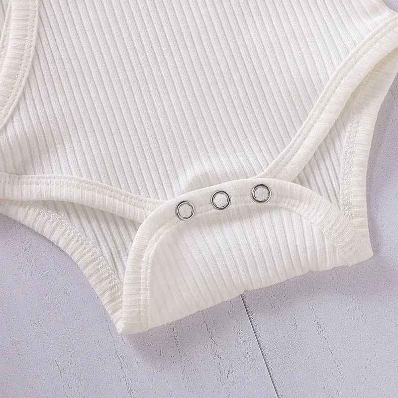 

Newborn Baby Girl Boy Bodysuit Autumn Spring Solid Cotton Long Sleeve Girls Bodysuit O-neck Jumpsuit Infant Casual Outfit 0-18M