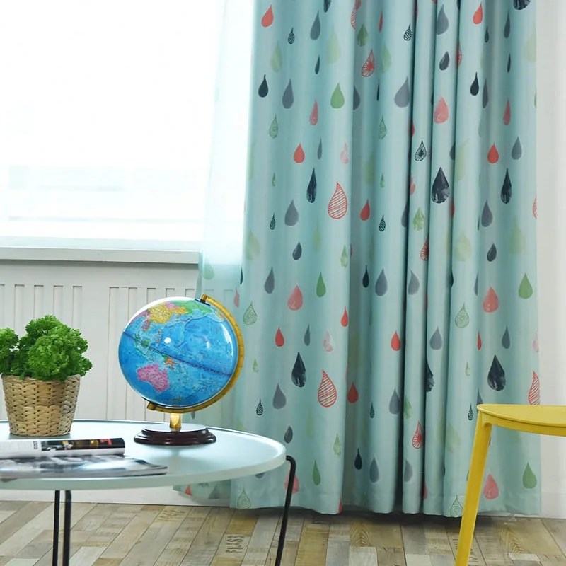 Светонепроницаемые шторы с мультяшным рисунком для спальни и парусной клади