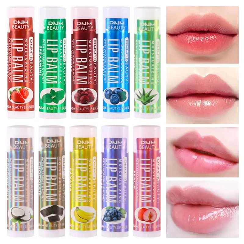 

Fruit Series Lip Balm Lip Moisturizer Nourishing Hydrating Lips Care Treatments Peach Grapes Watermelon Mango Cherry TSLM1