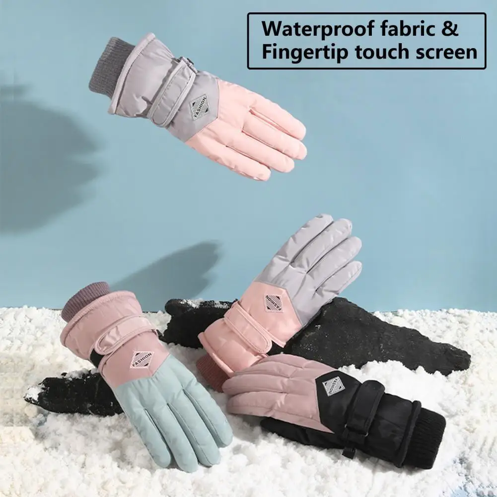 

Snow Gloves All Match Practical Comfortable to Wear Touch Screen Gloves Touch Screen Gloves Snowboard Mittens 1 Pair