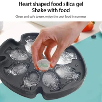 ice trays with removable lids silica gel ice mold fish chocolate candy baking accessories 3d diy decorating hot selling