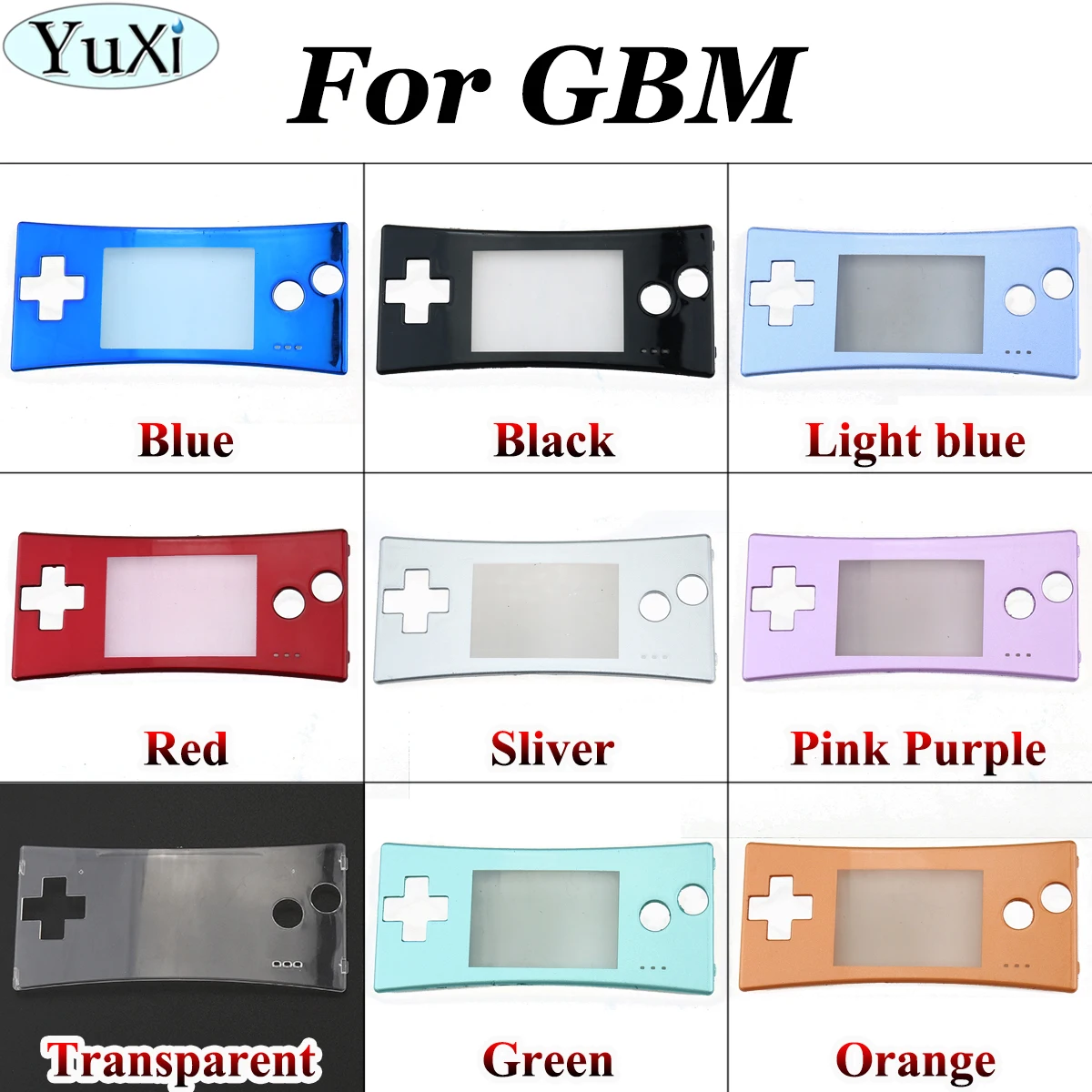 YuXi Замена для NAND для Gameboy Micro Shell Корпус чехол для GBM Хэллоуин передняя рамка
