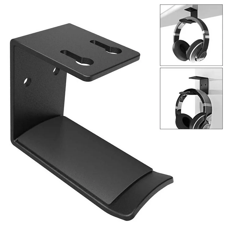 

Headphone Holder Rack Headphones Stand Bracket Hanging Earphone Wall Hook Rack Accessories