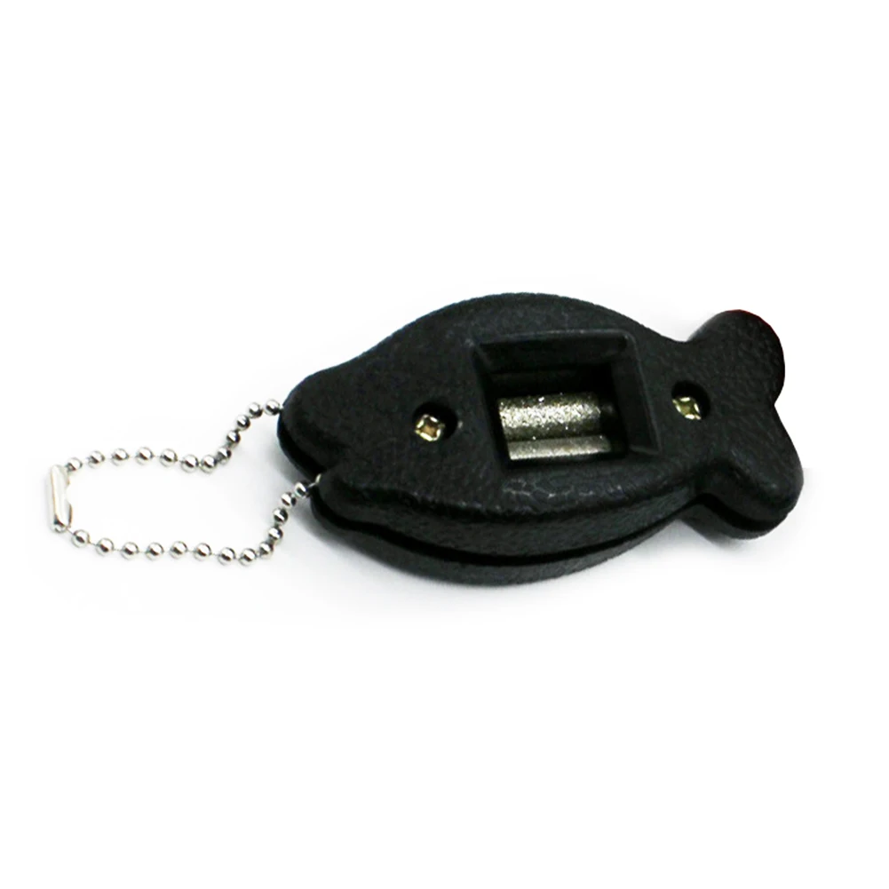Repair Accessories Edge Maintenance Fish Shape Hockey Blade Skate Sharpener Double Grinding Heart Ice Diamond Hand Held Tool |