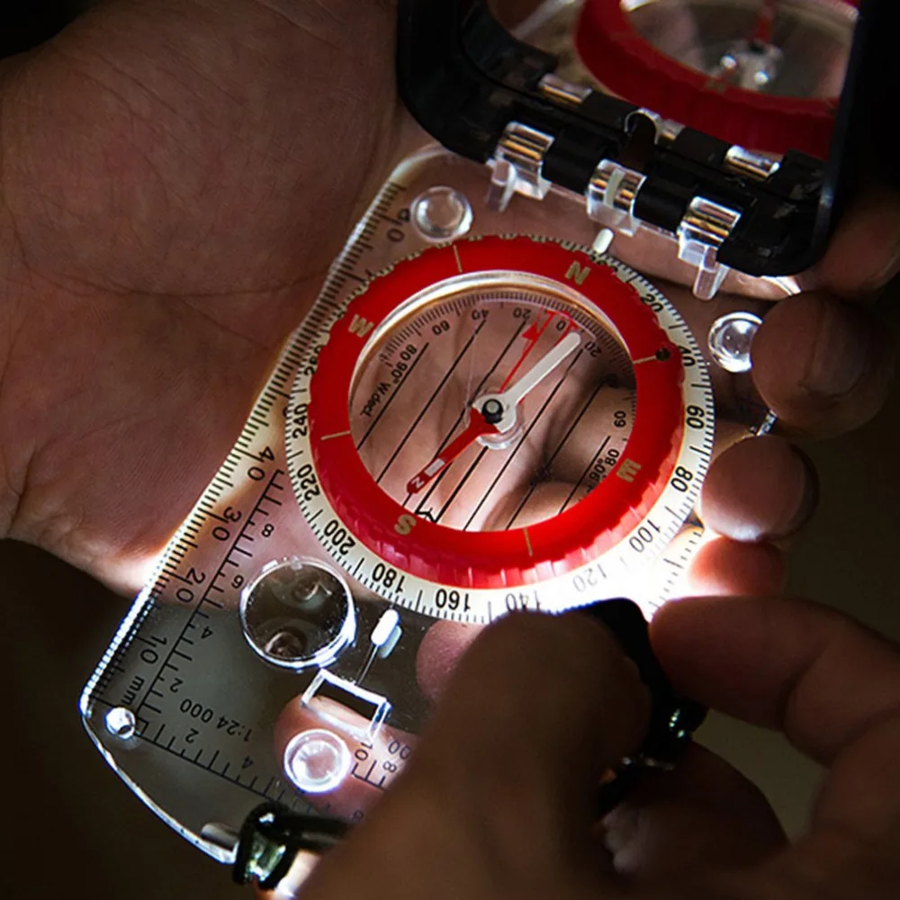 Люминесцентный компас NatureHike с зеркалом светодиодный светильник прочный