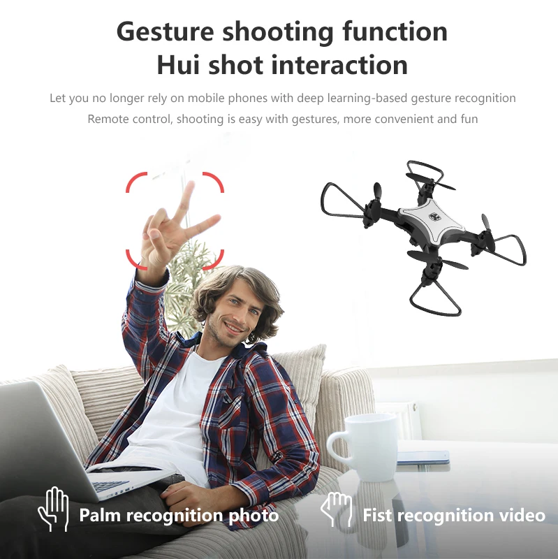 MiNIi Drone 4K Ultra HD Camera quadcopter 15 minutes flight Time One key Return Voice Control 3D Roll Drones RC Helicopter Dron | Игрушки и