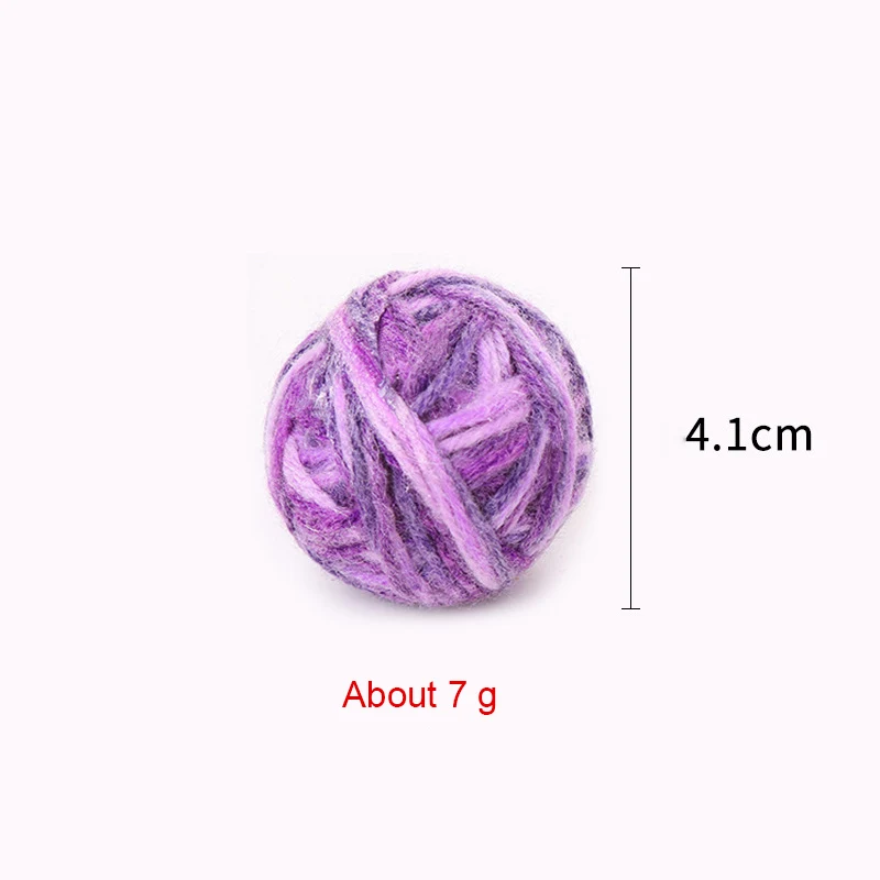 

Wool Ball Cat Toy Stretch Plush Ball Cat Toy Ball Creative Colorful Interactive Cat Pom Pom Chew Toy Cat Supplies Pet Products