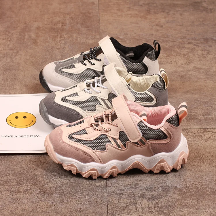 

2021 New Spring/Autumn Children Shoes Unisex Toddler Boys Girls Sneaker Mesh Breathable Fashion Casual Kids Shoes 26-36
