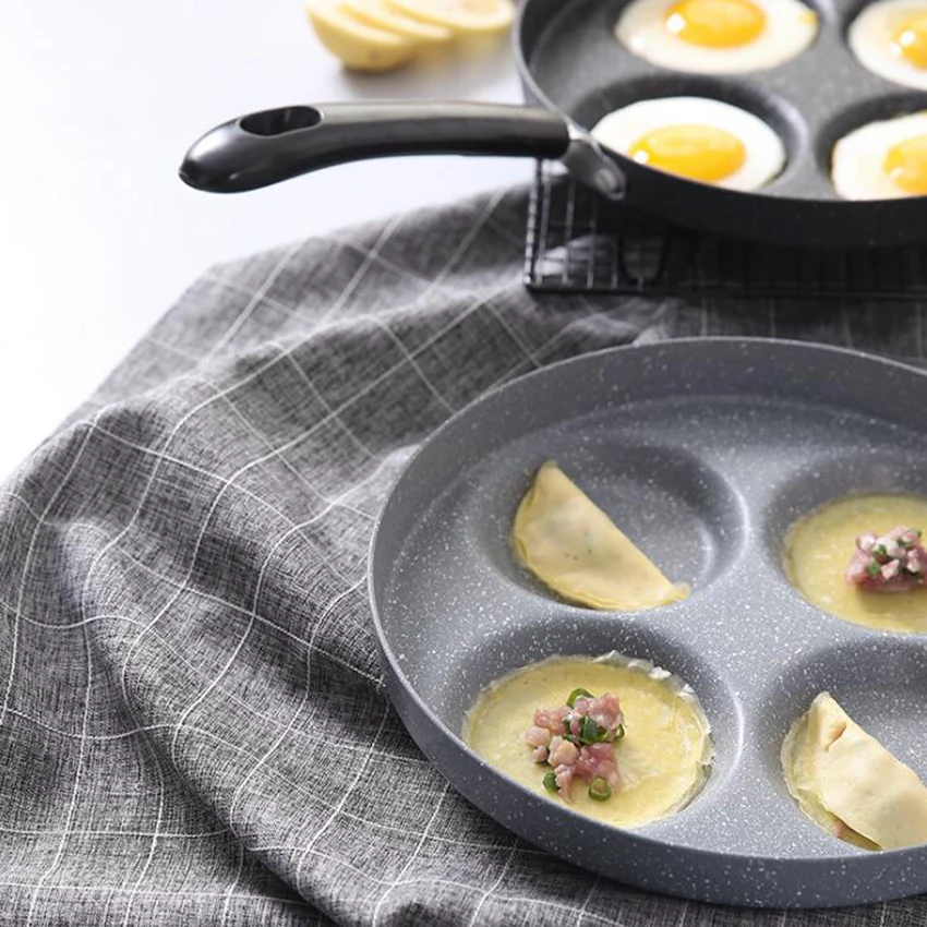 Четырехотверстная Яйцо Сковорода антипригарная сковорода Бытовая Пособия по