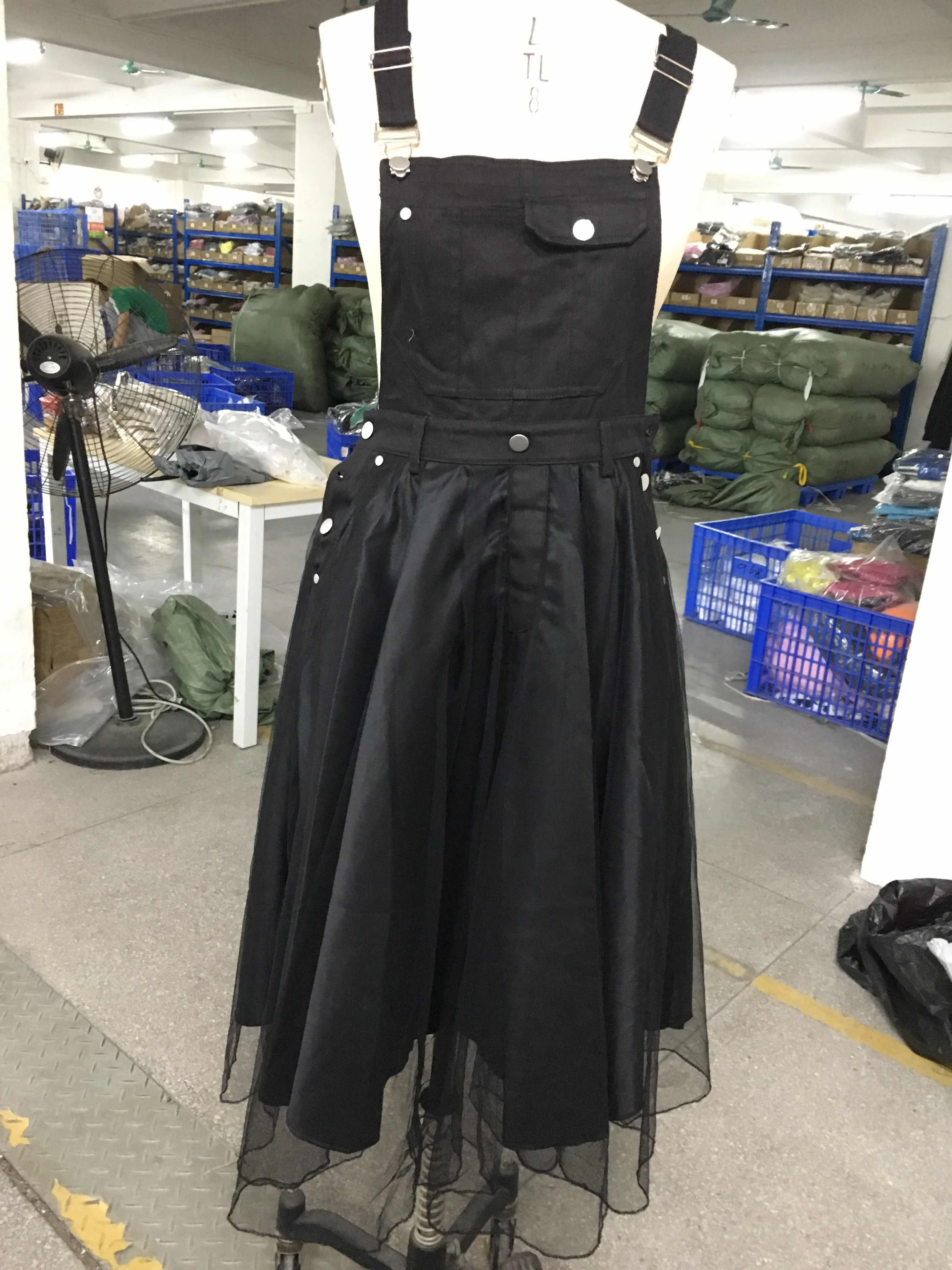 Женское платье с высокой талией корейское летнее Сетчатое женское джинсовое