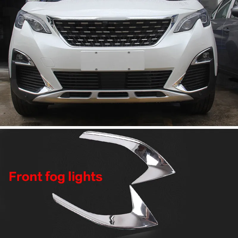Vtear для peugeot пежо 3008 3008GT передний противотуманный светильник бровей задний рамка