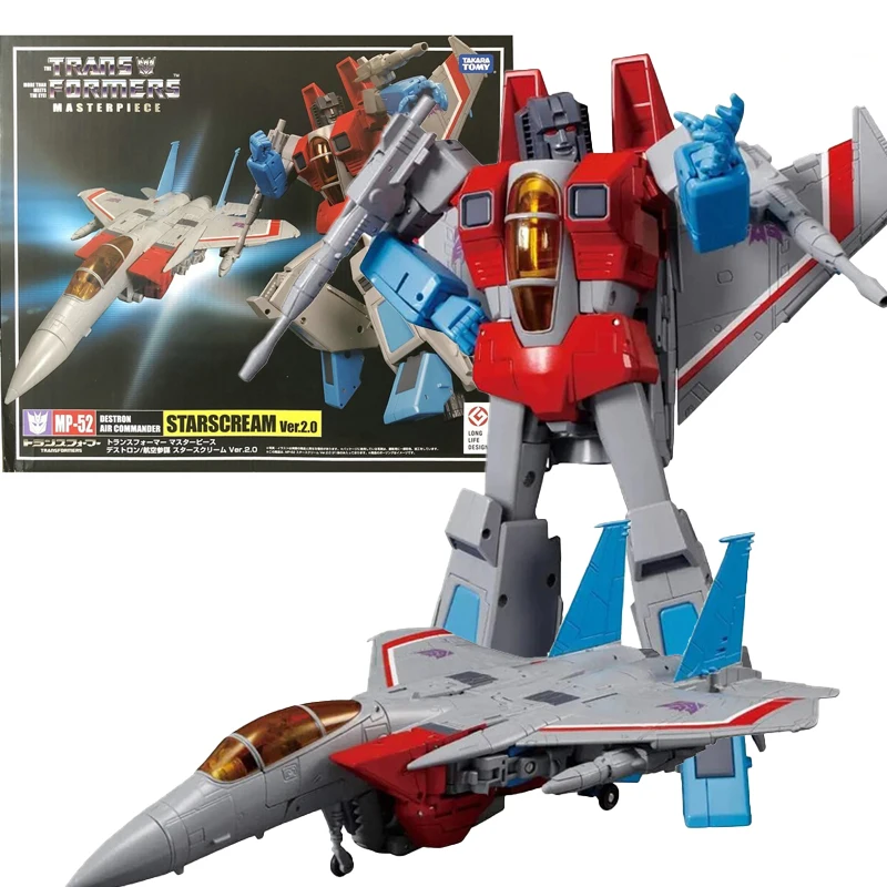 Transformers-figuras de acción de Transformers Masterpiece Edition, Mp-52, Autobot, Starscream, modelo de colección de Robot, juguetes, 2,0