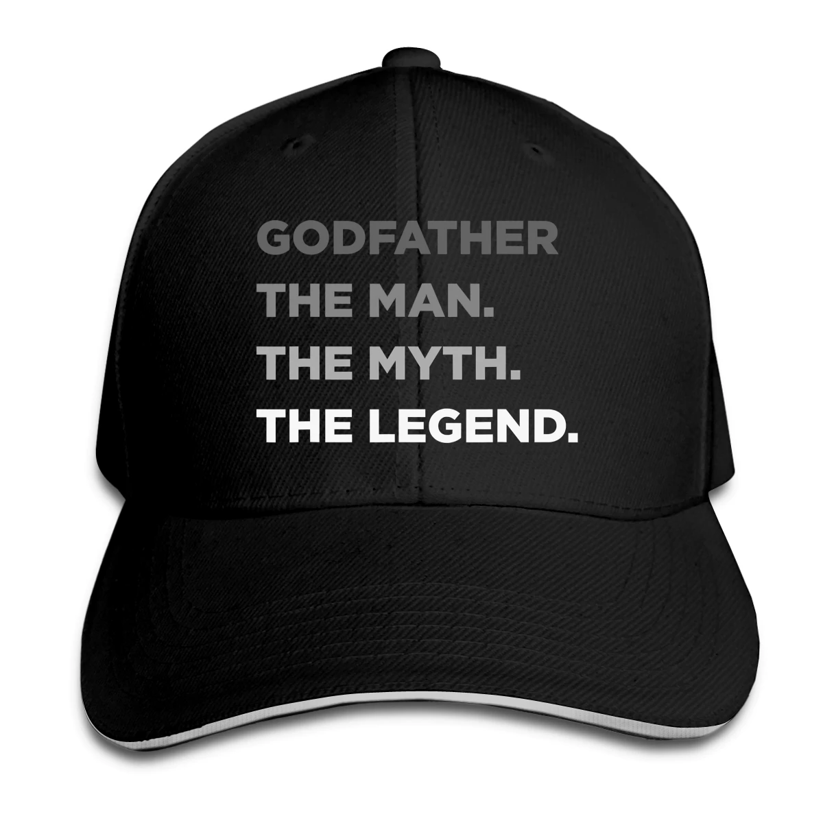 

Godfather The Man The Myth Hat Baseball Cap for Men Women Fashion Adjustable Sun Hat