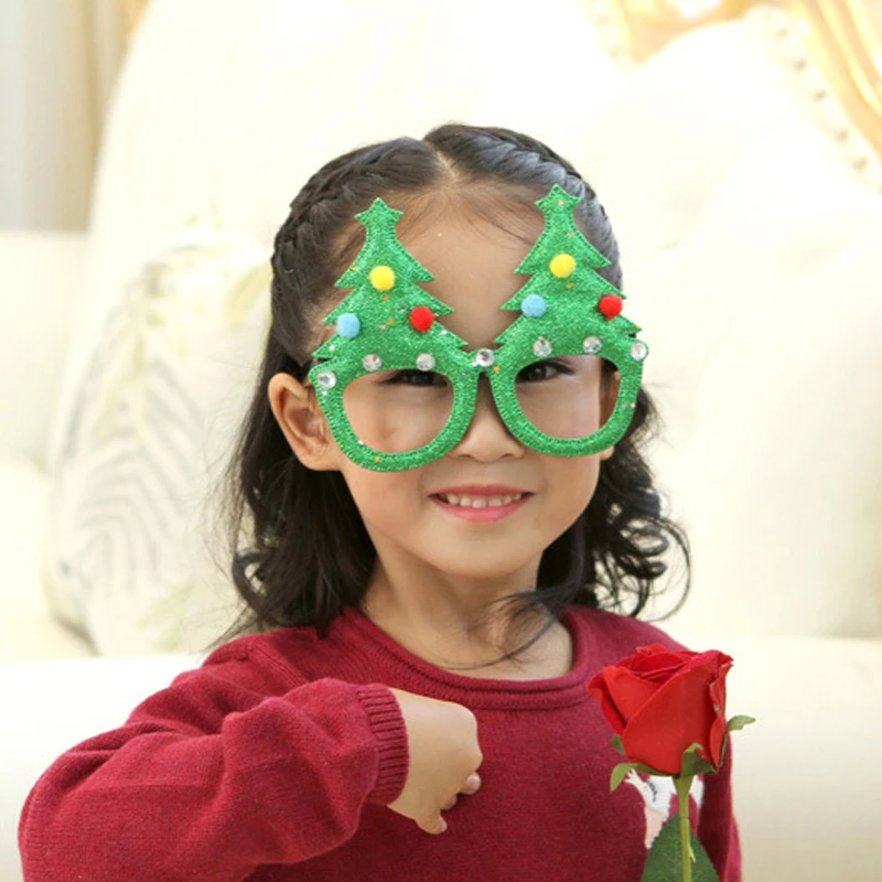 2022 Счастливого Рождества очки Санта-Клаус елка фоторамка реквизит