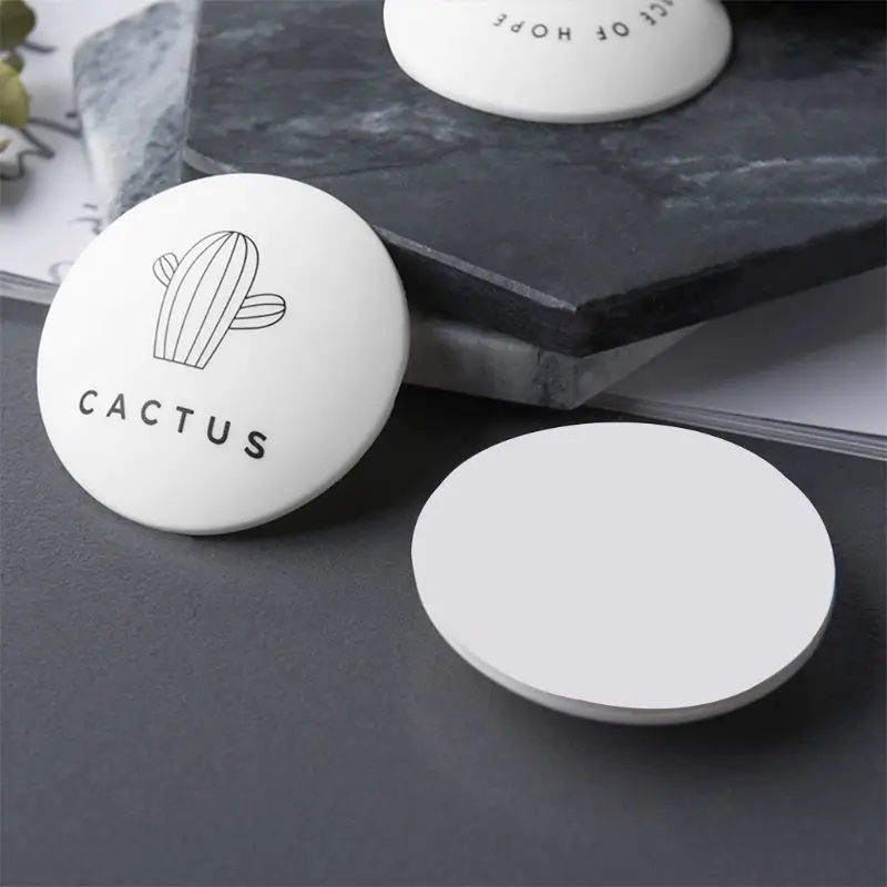 

4pcs Wall Protector Door Handle Silicone Bumper Guard Stopper Self Adhesive Rubber Round Home Back Door Crash Pads