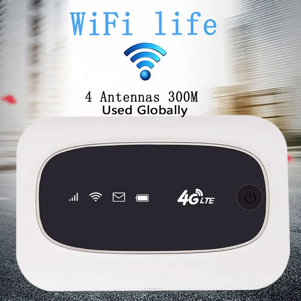 

4G LTE CAT4 150M Unlocked Mobile MiFis Portable Hotspot Wireless Wifi Router with SIM Card