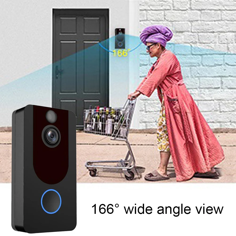 Умный беспроводной видеозвонок с Wi-Fi домофон камерой для телефонных звонков