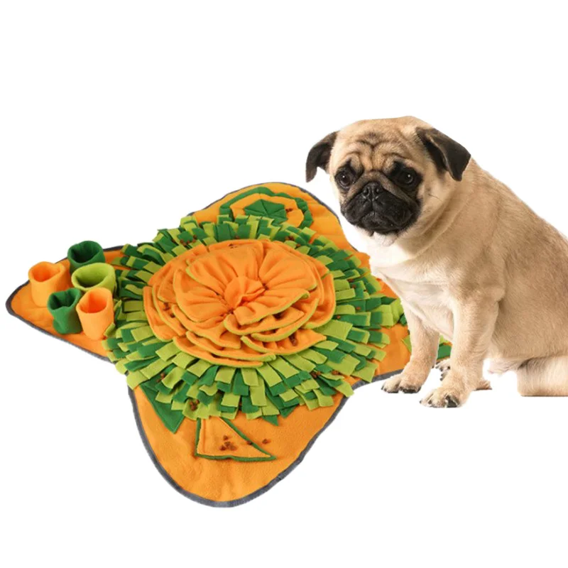 

Pet Dog Snuffle Mat Nose Smell Training Sniffing Pad Slow Feeding Bowl Food Dispenser Puzzle Toy Washable Carpet Dog Accessories