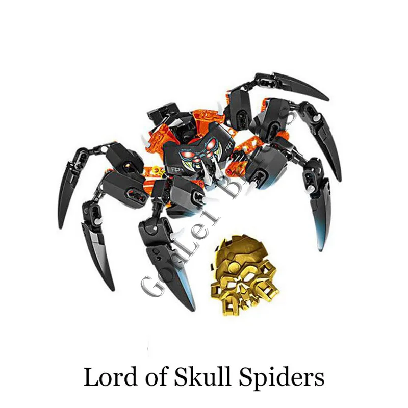 708-4 Маска BionicleMask, светильник, маска от производителя, против черепа, шлифовальный станок, Череп, Скорпион, робот, бионика, строительный блок, кирпичная игрушка, совместимая с 70795 - Цвет: 708-4