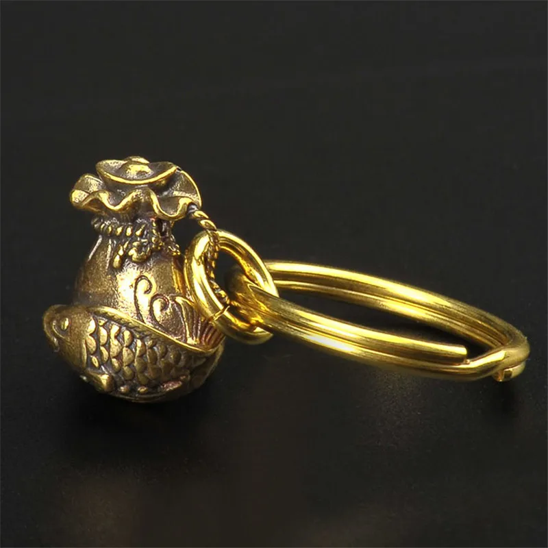 Счастливый Карп благословение кошелек брелок подвесные безделушки из чистой