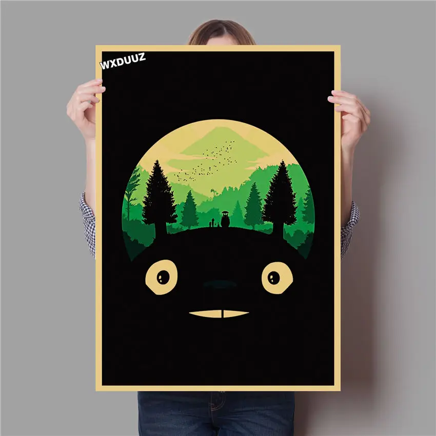 Постер аниме для украшения дома и бара Хаяо Миядзаки винтажный постер детской