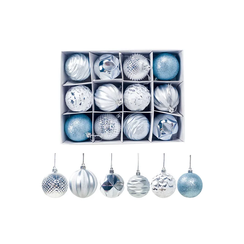 

12PCS 55mm Christmas Xmas Tree Ball Bauble Hanging Home Party Ornament Decor Christmas Plastic Gift Ball Xmas Tree Decoration