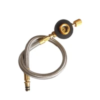 outdoor camping stove gas refill fuel valve connector gas extension pipe tube for stove accessory furnace adapter