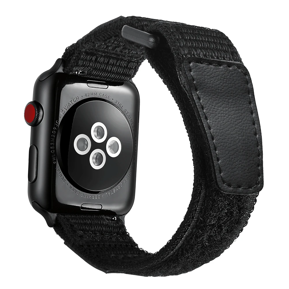 Ремешок спортивный UEBN для Apple watch Series 5 нейлоновый сменный Браслет iWatch 40 мм 44 42 38