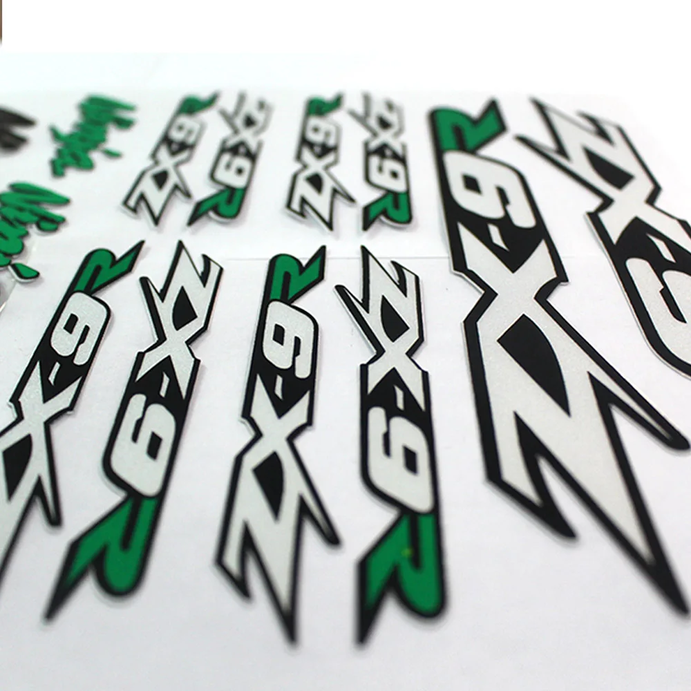 

For Kawasaki ZX-9R zx9 motorcycle tail box stickers Beak Fender Decal Sticker Shock absorber decals Decals Reflective Waterproof