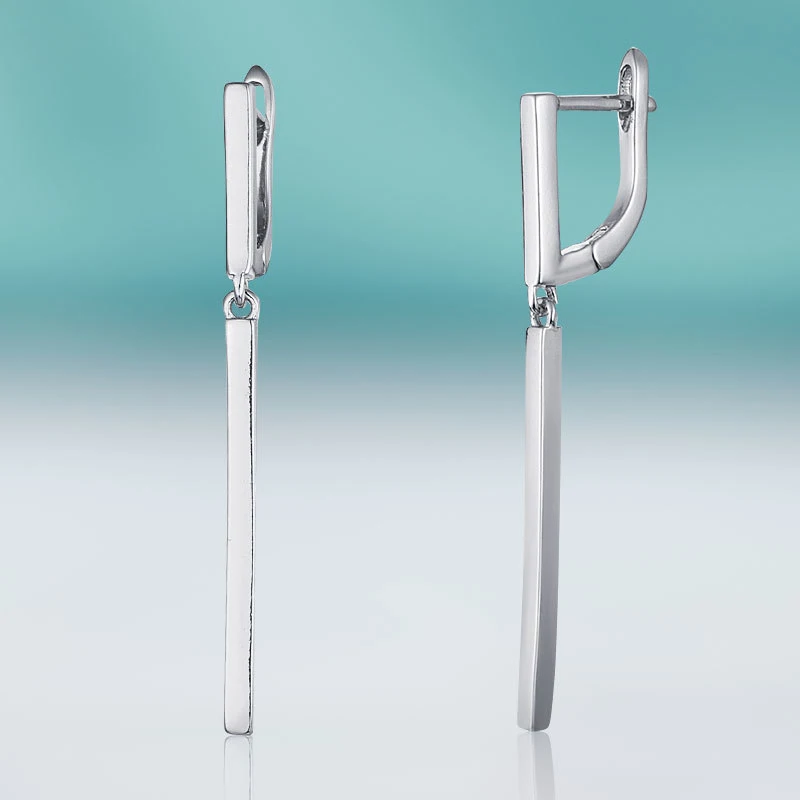 Женские длинные сережки с золотым металлическим стержнем медные геометрическим