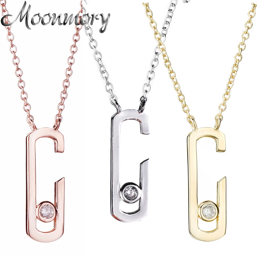 Женская подвеска из серебра 925 пробы с белым камнем|Подвески| |