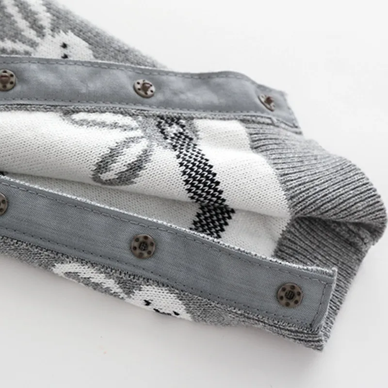 

Baby Rompers for Newborn Boys Long Sleeve Knitted Jumpsuit Outfits Infant One Pieces Baby Overall Winter Toddler Boy Clothes Set