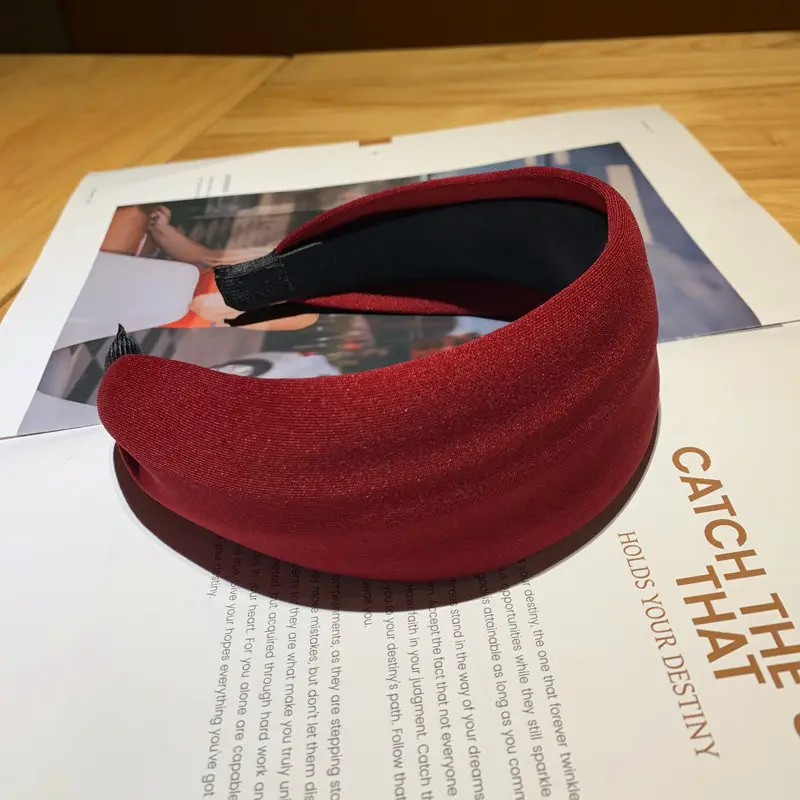 

2021 New Women Hairbands Fashion Sponge Wide side Hairband Women Hair Head Hoop Sweet Girls Hair Headband Lady Hair Band